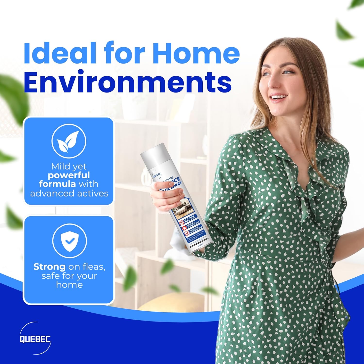 Quebec Household Flea Spray 500ml – Long-Lasting Indoor Pest Control
