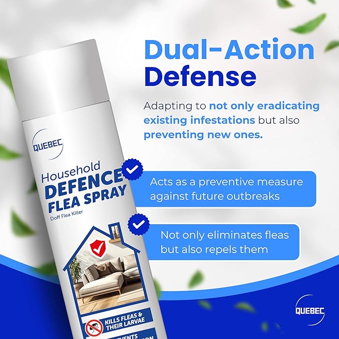 Quebec Household Flea Spray 500ml – Long-Lasting Indoor Pest Control