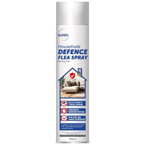 Quebec Household Flea Spray 500ml – Long-Lasting Indoor Pest Control